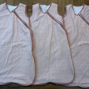 Bundle of 3 Pink Polka Dot Kids Sleep Sacks